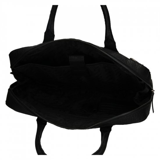 Pánská kožená business taška BLC/24425/20 čierna 2