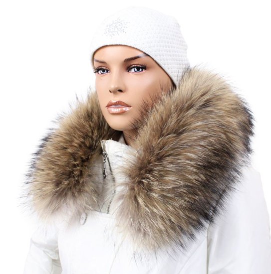 Kožušinový lem na kapucňu - golier medvedíkovec M 01/53 (75 cm)