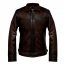 Pánska kožená bunda 5201 tmavo hnedá - veľkosť: L