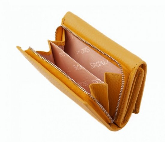 Dámska kožená peňaženka SG-27106 B Žlutá 4