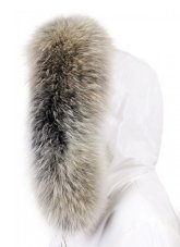 Kožešinový lem na kapuci - límec mývalovec arctic snowtop M 31/36 (74 cm) 1 Kožešinový lem na kapuci - límec mývalovec arctic snowtop M 31/36 (74 cm) 1