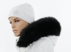 Kožušinový lem na kapucňu - golier líška L 12/3 (51 - 52 cm)