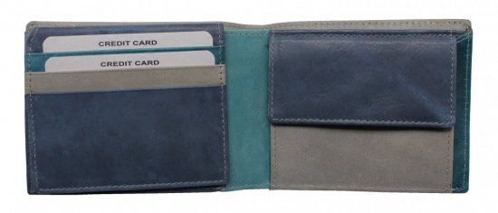 Pánska kožená peňaženka 2730115020 modrá 2