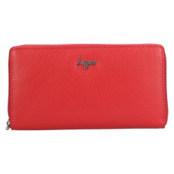 Dámska kožená peňaženka 250353 červená - predný pohľad