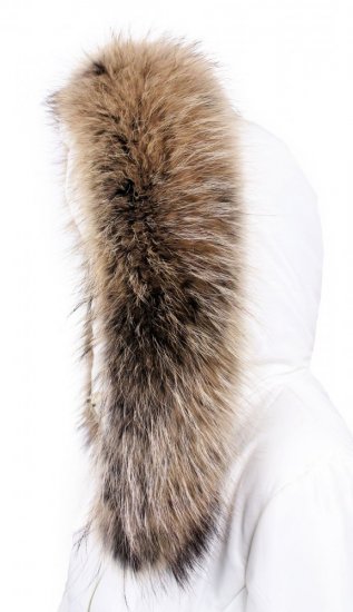 Fur trim on the hood - collared raccoon snowtop M 35/50 (95 cm) 2