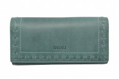 Dámska kožená peňaženka SG-27052 zelená
