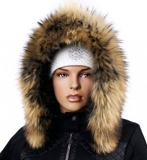 Kožešinový lem na kapuci - límec mývalovec snowtop M 35/66 (80 cm) 1