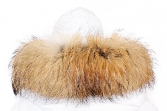 Fur trim on the hood - raccoon collar M 42/20 (70 cm) 2