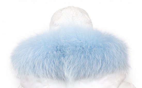 Kožušinový lem na kapucňu - golier medvedíkovec snowtop M 38/6 (70 cm)