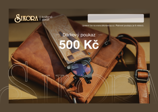 Elektronický dárkový poukaz 500 Kč