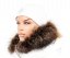 Kožušinový lem na kapucňu - golier medvedíkovec snowtop melír hnedo - béžový M 33/7 (60 cm)