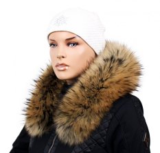 Kožušinový lem na kapucni - golier medvedíkovec  snowtop M 35/71 (75 cm)