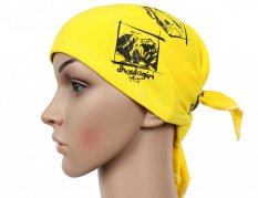 Outdoorový šátek - HORY - žlutý