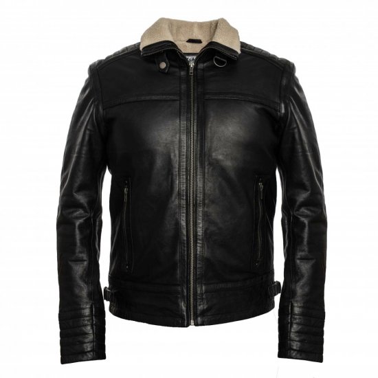 Pánská kožená bunda  25201 černá - velikost: XL