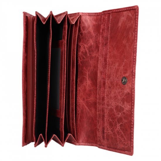 Dámska kožená peňaženka LG-22164 ružová - vnútorné vybavenie