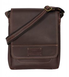 Pánska kožená taška cez rameno Scorteus na iPad SM 1137 hnedá