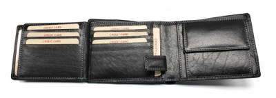 Pánska kožená peňaženka 22108/T čierna 8