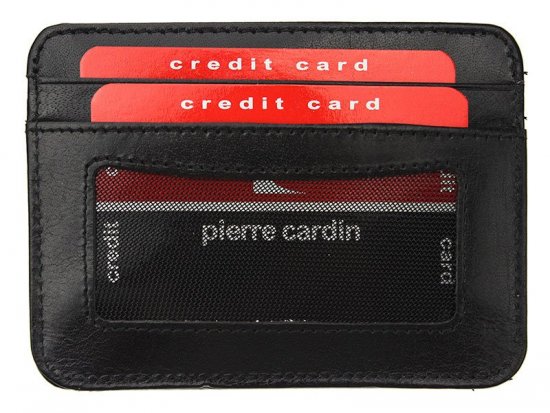 Pánské kožené pouzdro na karty Pierre Cardin 2YS520.10 PC02 černá (malá)