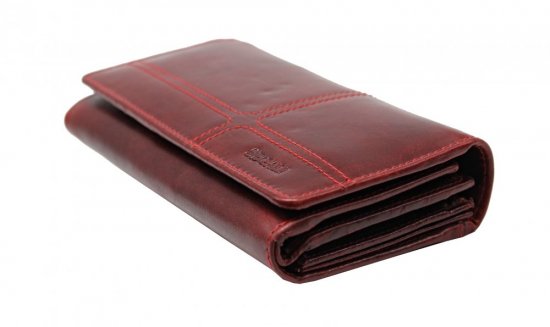 Dámska kožená peňaženka SG-27055 červená