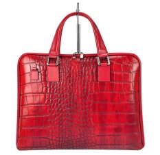 Dámská kožená aktovka Marion červená 2