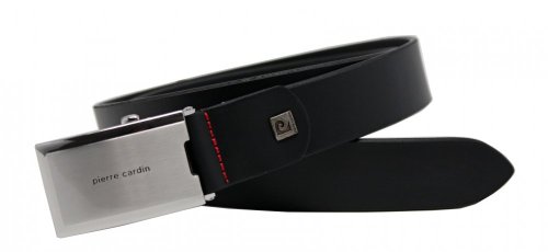 Pánsky kožený opasok Pierre Cardin 270324 čierny