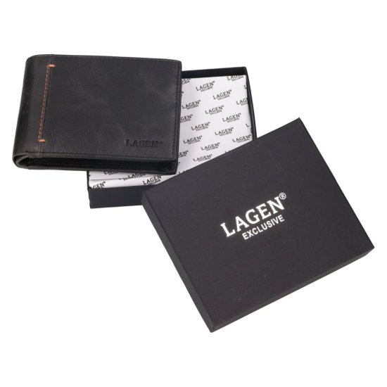 Pánská kožená peněženka 212519 černá - dárková krabička Pánská kožená peněženka 212519 černá - dárková krabička