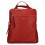Dámsky kožený batoh - kabelka LN-21908 červený