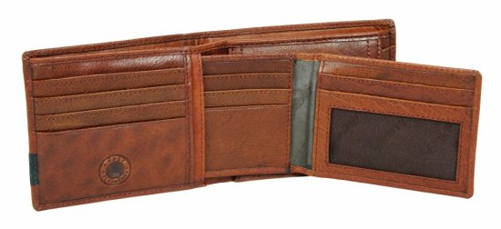 Pánská kožená peněženka 2BX003Z hnědá cognac 4 