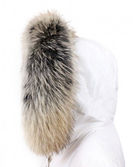 Fur trim on the hood - raccoon collar arctic snowtop M 31/8 (70 cm) 1