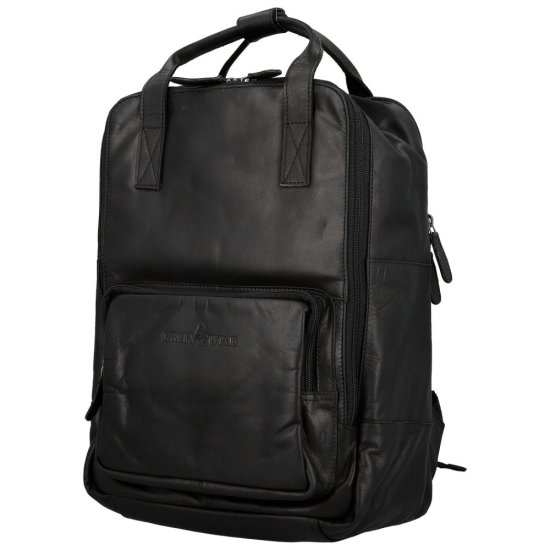 Kožený batoh UNISEX Jarin černý 2