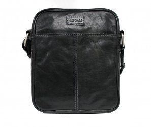 Pánská kožená taška přes rameno SG-27018 černá