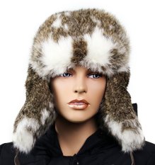 Ušanka králík - strakáč 2 - klapky na uši