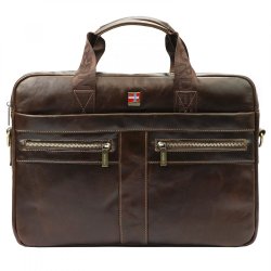 Pánská kožená taška přes rameno Norbert hnědá Pánská kožená taška přes rameno Norbert hnědá