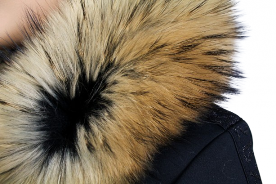 Fur trim on the hood - raccoon collar snowtop M 35/58 (70 cm) 2