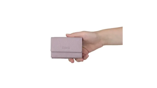 Dámska kožená peňaženka SG-21756 orchid - reálna veľkosť