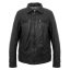 Pánska kožená bunda 8051 black - veľkosť: M