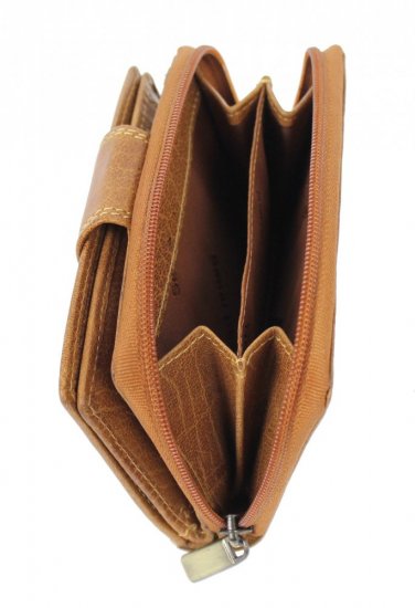 Dámská kožená peněženka B-2728 koňak 2