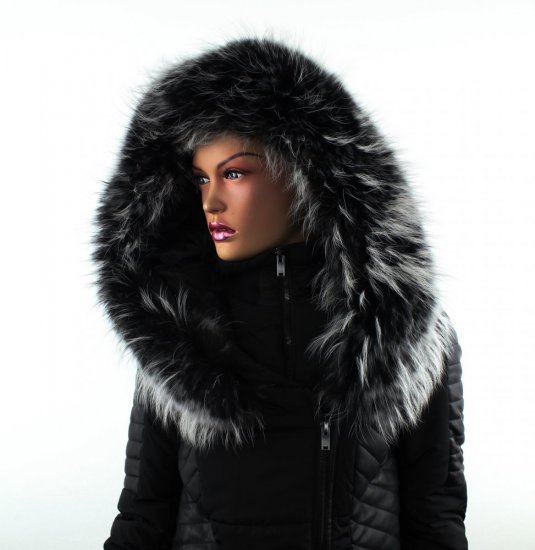 Fur trim on the hood - raccoon collar 32/10 snoutop (100 cm)