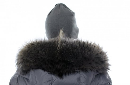 Kožušinový lem na kapucňu - golier medvedíkovec M 170 UNI (57 cm)