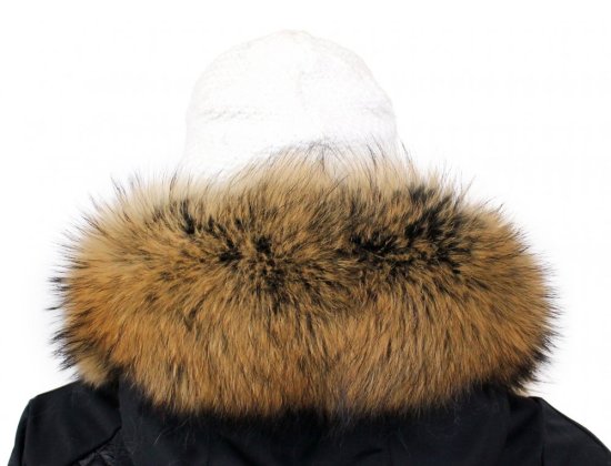 Kožešinový lem na kapuci - límec mývalovec snowtop M 35/71 (75 cm) 4