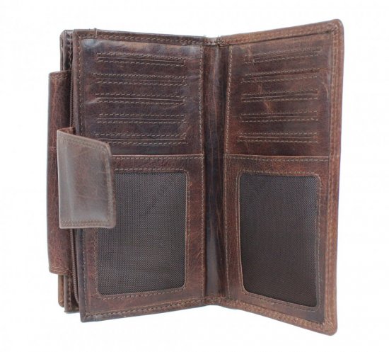 Dámská kožená peněženka B-2724 hnědá 6