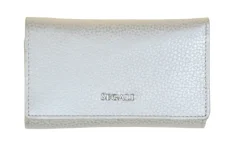 Dámska kožená peňaženka SG-27074 strieborná
