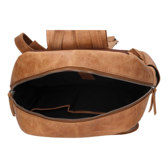 Kožený batoh UNISEX LG-25026 camel - vnitřní vybavení Kožený batoh UNISEX LG-25026 camel - vnitřní vybavení