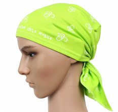 Outdoorový šátek - kolo - světle zelený