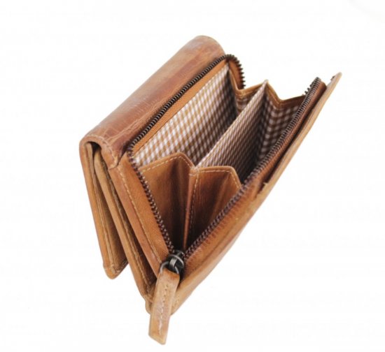 Dámská kožená peněženka LG-211/D caramel 4