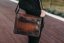 Vintage kožená kabelka s klopou I MEDICI 2461 hnedá melír 1