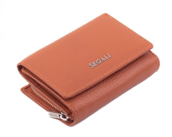 Dámská kožená peněženka SG-27106 B Oranžová 2