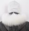 Kožušinový lem na kapucňu - golier medvedíkovec snehobiely M 30/4 (52 cm)