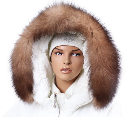 Kožešinový lem na kapuci - límec liška bluefrost wolf LBW 01/12 (70 cm) 1