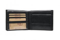 Pánská kožená peněženka PW-2521 černá